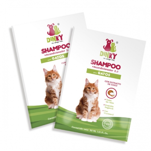 Dinky Shampoo Gato 2 en 1 Sobre 30 ml