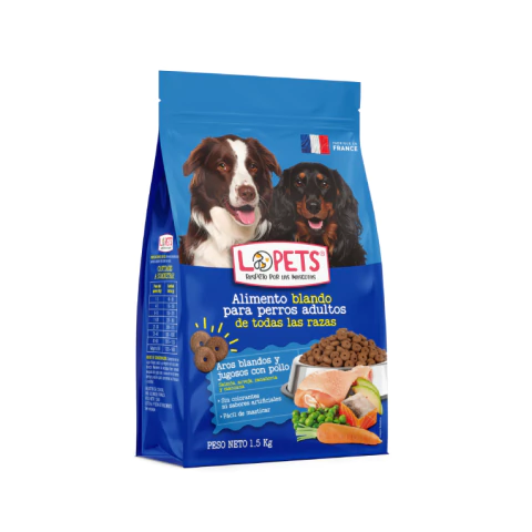 Lopets Alimento Blando Perro Adulto 1.5 kg